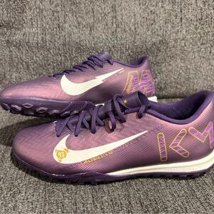 Nike Mbappe Indoor Purple Soccer Shoes